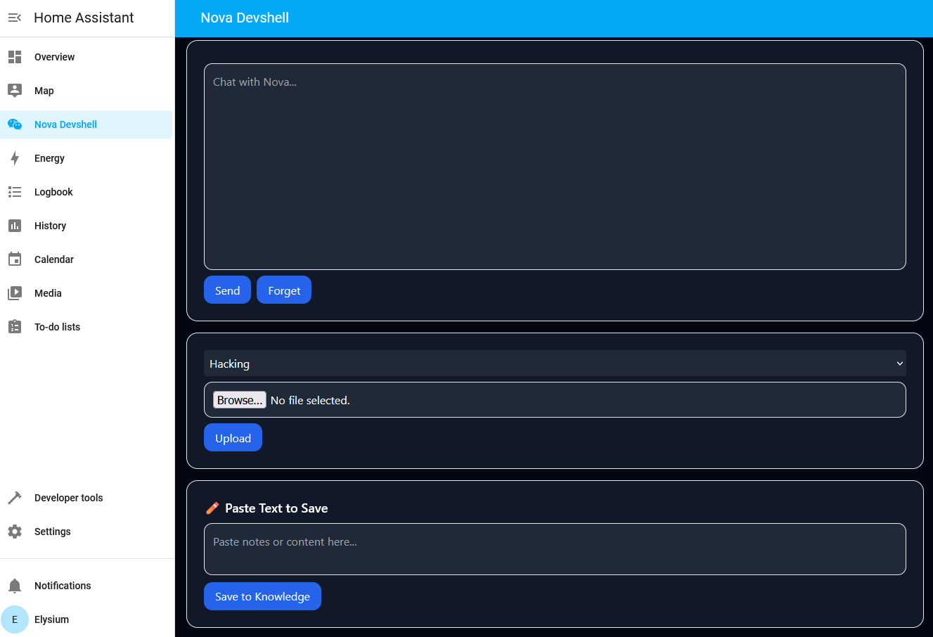 Nova Devshell Interface